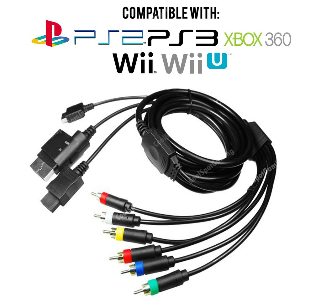 PS1/PS2/PS3/360/WII: AV CABLE (RED/YELLOW/WHITE)- GENERIC (USED)